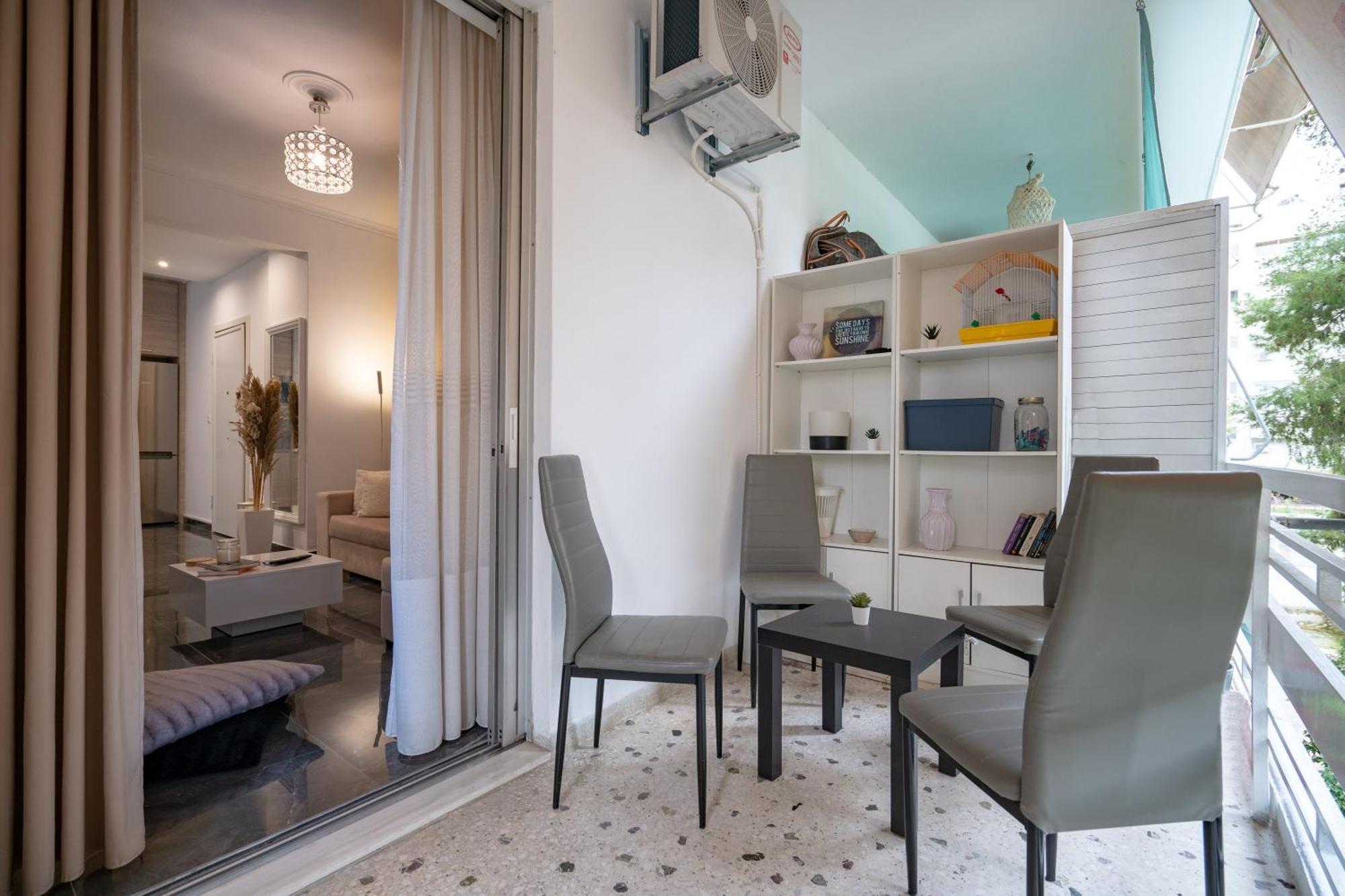 Neo Irakleio Train St. 1 Bedrm 4 Pers. Apartment أثينا المظهر الخارجي الصورة